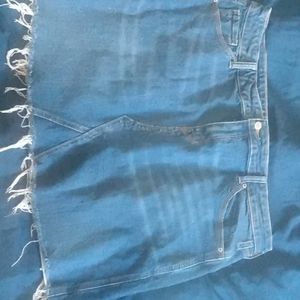 Women's denim mini skirt